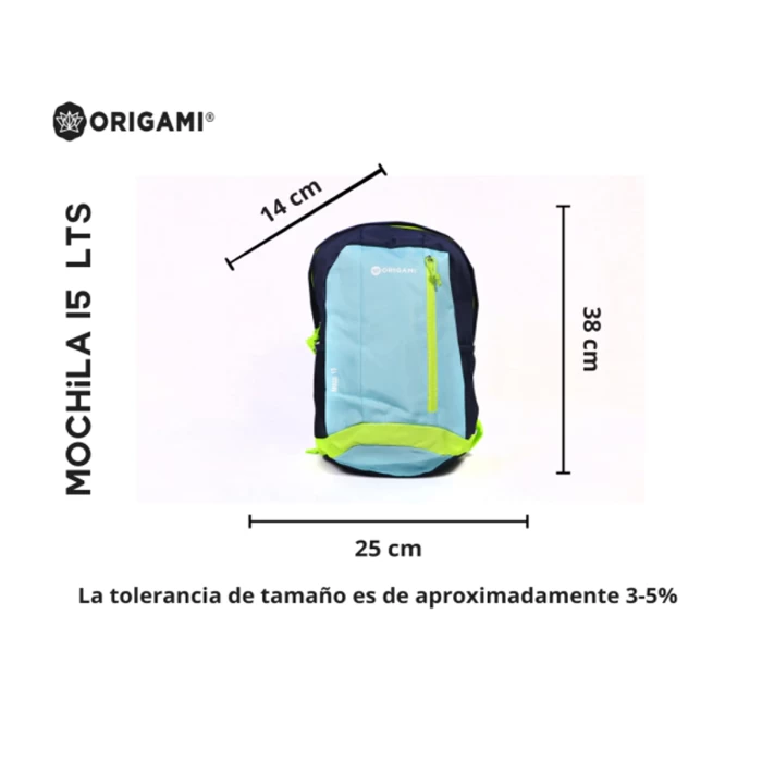 mochila maui origami 15 litros deportes bolsillos